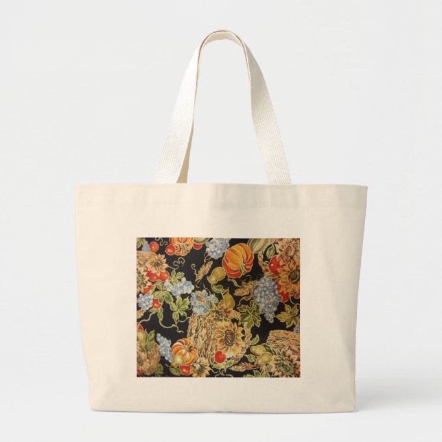 Fall Harvest Large Tote Bag (Front)