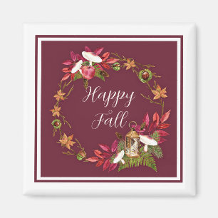 Fall harvest nature with customisable text magnet