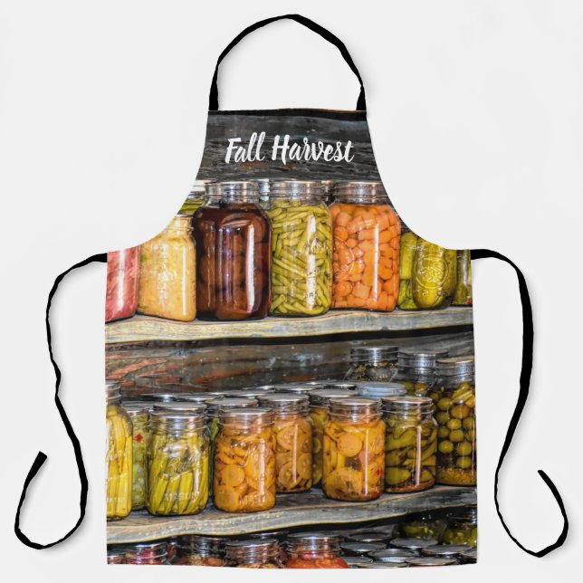 Fall Harvest Preserves canned Apron (Front)