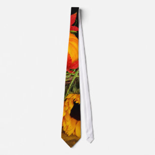 Fall Harvest Sunflowers Tie