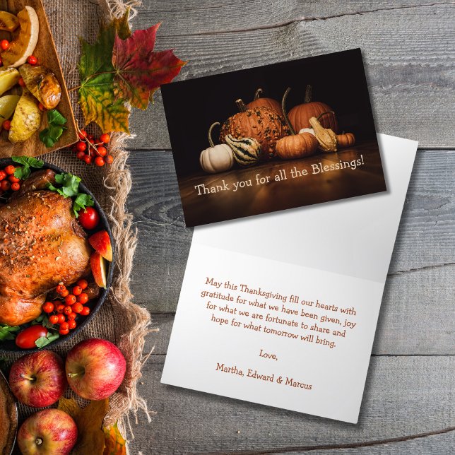 Fall Harvest | Thank You For All the Blessings Holiday Card (Creator Uploaded)