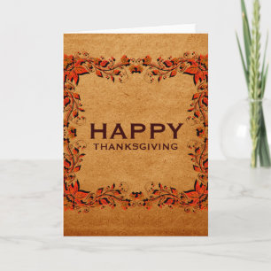 Fall Harvest Thanksgiving Greeting Card