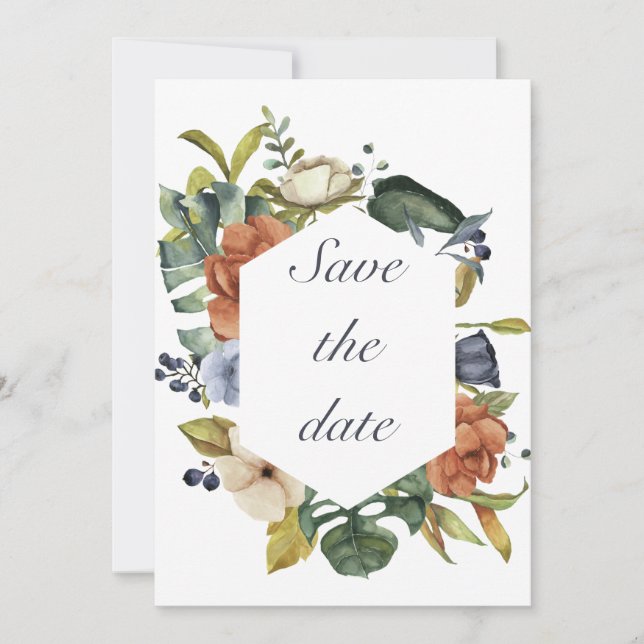 Fall harvest theme invitation (Front)