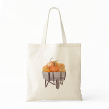 Fall Haul Pumpkin Tote Bag