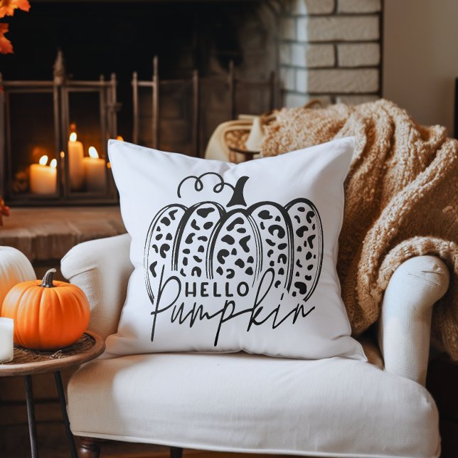 Fall Hello Pumpkin Cushion (Hello Pumpkin Decorative Throw Pillow)