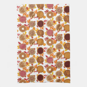 Fall Holiday Pie Kitchen Hand Towel