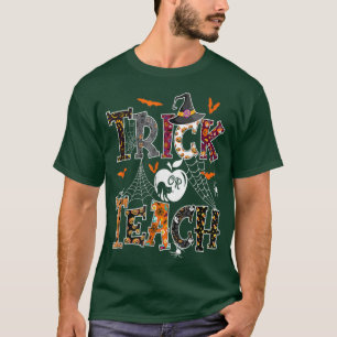 Fall Holiday Themed Thanksgiving Halloween Teacher T-Shirt