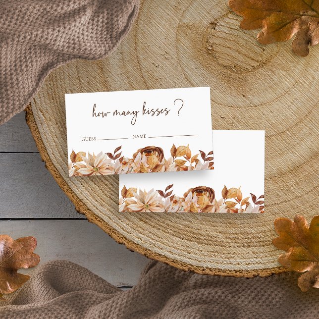 Fall How Many Kisses Card (Fall How Many Kisses Card
)