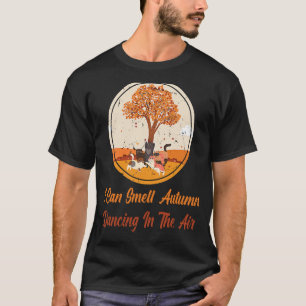 Fall  I Can Smell Autumn Dancing In The Air  Cat   T-Shirt
