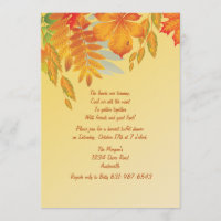 Fall Impression Invitation