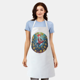 Fall in bubble apron