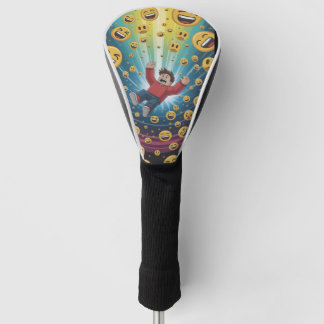Fall in bubble golf head cover