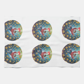 Fall in bubble tea towel