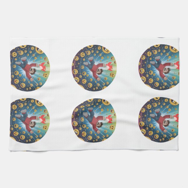 Fall in bubble  tea towel (Horizontal)