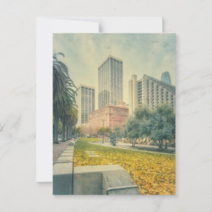 Fall in City  Postcard