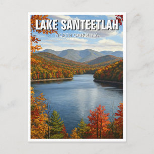 Fall in Lake Santeetlah North Carolina Travel Postcard