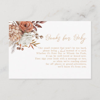 Fall in Love Autumn Baby Shower Books for Baby Enclosure Card