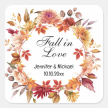 fall in love, autumn botanical wedding