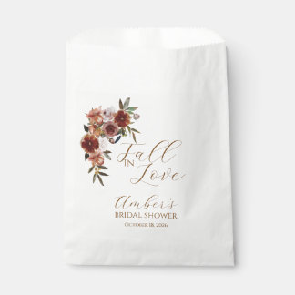 Fall In Love Autumn Bridal Shower Favour Bag