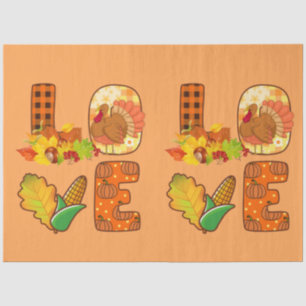 Fall In Love Autumn Customise Colour Tissue Paper