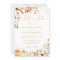 Fall in Love Autumn Gold Floral Pumpkin Wedding