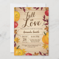 Fall in Love Autumn Harvest Pumpkin Bridal Shower