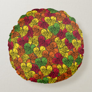 Fall in love - Autumn Leaves Round Cushion