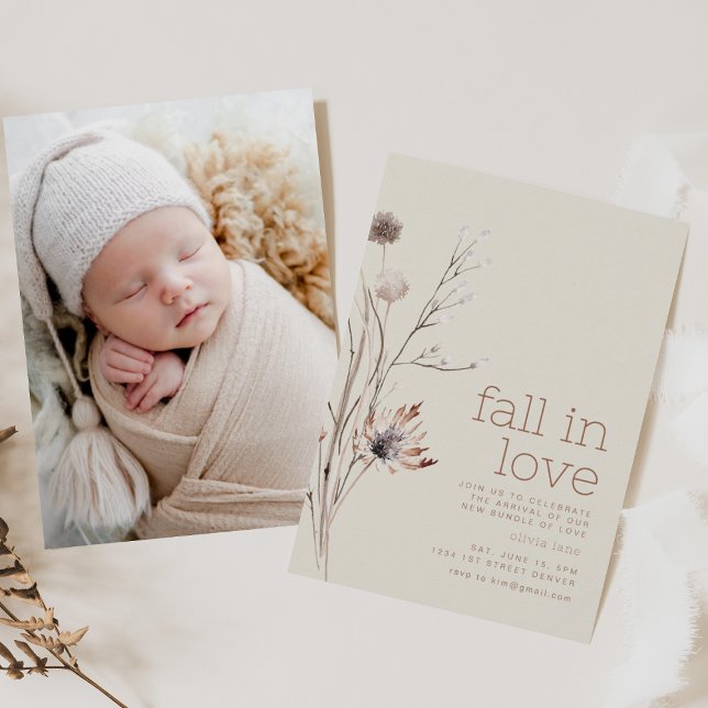 Fall in Love Autumn Sip and See Invitation  (Creator Uploaded)