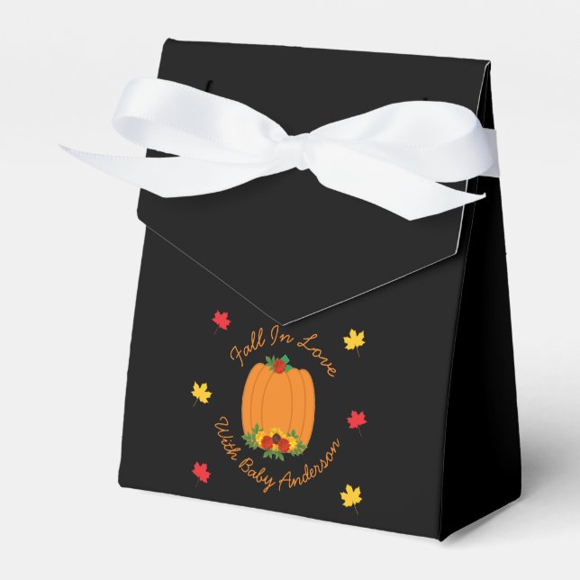 Fall In Love Baby Shower Favour Box (Front Side)