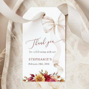 Fall in Love Baby Shower Favour Tags