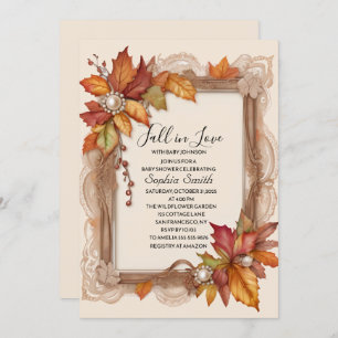 Fall in Love Baby Shower Invitation 