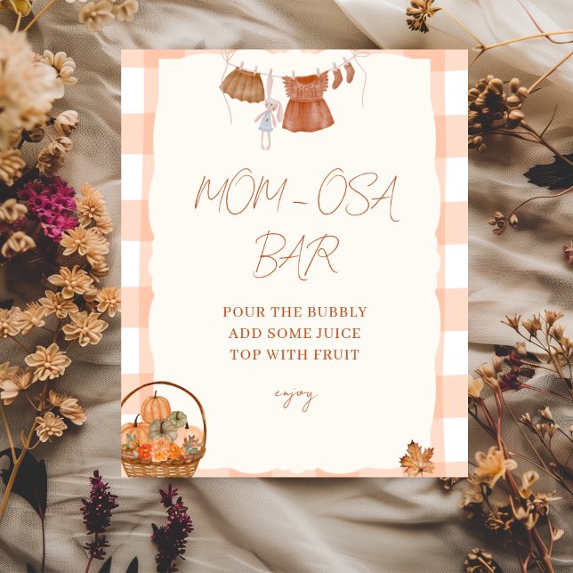 Fall in love Baby Shower Mum-osa Bar Sign (Creator Uploaded)