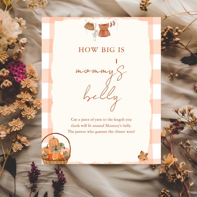 Fall in love Baby Shower mummy's Belly Sign (Creator Uploaded)