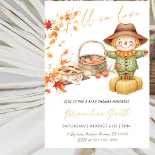 Fall in Love Baby Shower Party Invitation
