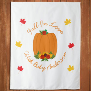 Fall In Love Baby Shower Tapestry