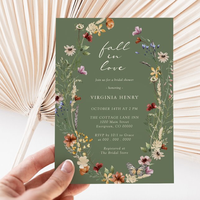 Fall In Love Boho Bridal Shower Invitation (Fall In Love Boho Bridal Shower Invitation
)