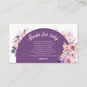 Fall in love Books for baby ticket Enclosure Card