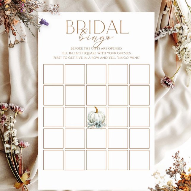 Fall In Love Bridal Shower Bingo Game (Creator Uploaded)