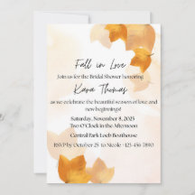 Fall in Love Bridal Shower Invitation