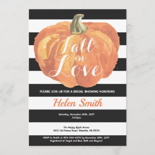 Fall in Love Bridal Shower Invitation