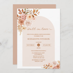 Fall in love Bridal Shower Invitation