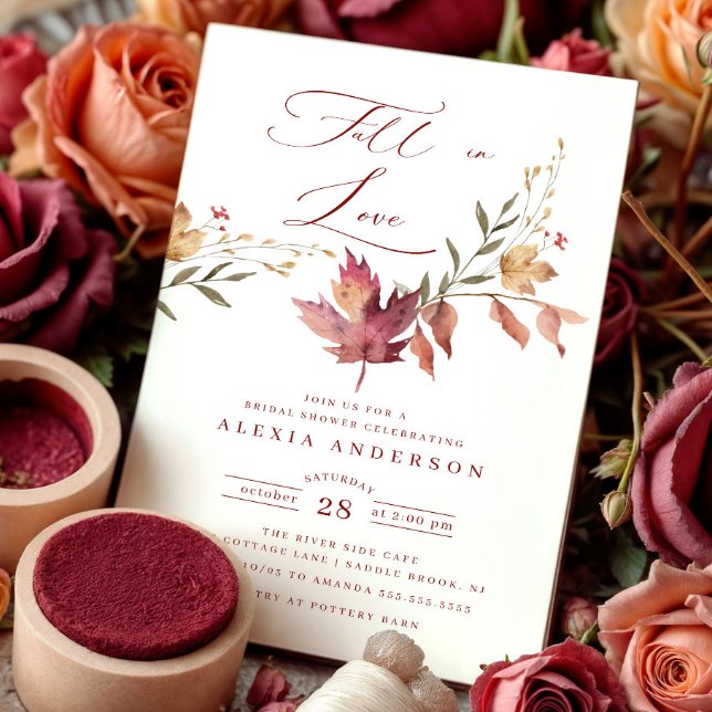 Fall In Love  Bridal Shower  Invitation (Creator Uploaded)