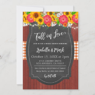 Fall in Love Bridal Shower Invitation