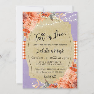 Fall in Love Bridal Shower Invitation
