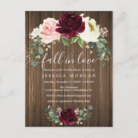Fall In Love Bridal Shower Invitation