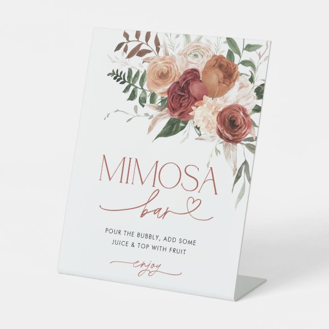 Fall in Love Bridal Shower Mimosa Bar Sign (Front)