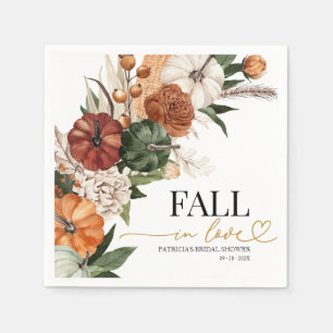 Fall In Love Bridal Shower  Napkin