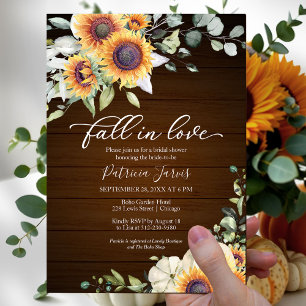 Fall in Love Budget Bridal Shower Invitation