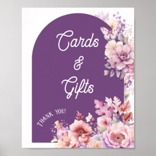 Fall in love cards and gifts floral baby in bloom poster