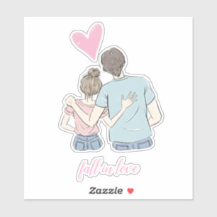 Fall in love Couple with Customisable